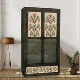 Cynthia 2 Door Wardrobe with Wheel Castor - Fabuliv